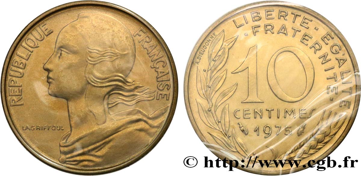 10 centimes Marianne 1975 Pessac F.144/15 FDC 