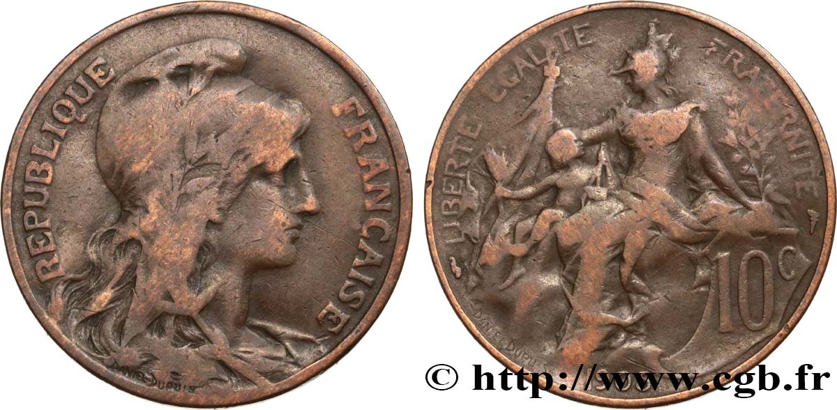 10 centimes Daniel-Dupuis 1905  F.136/14 F15 
