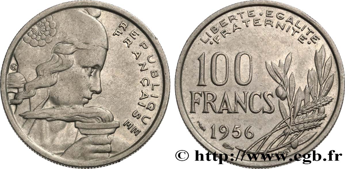 100 francs Cochet 1956  F.450/8 XF 