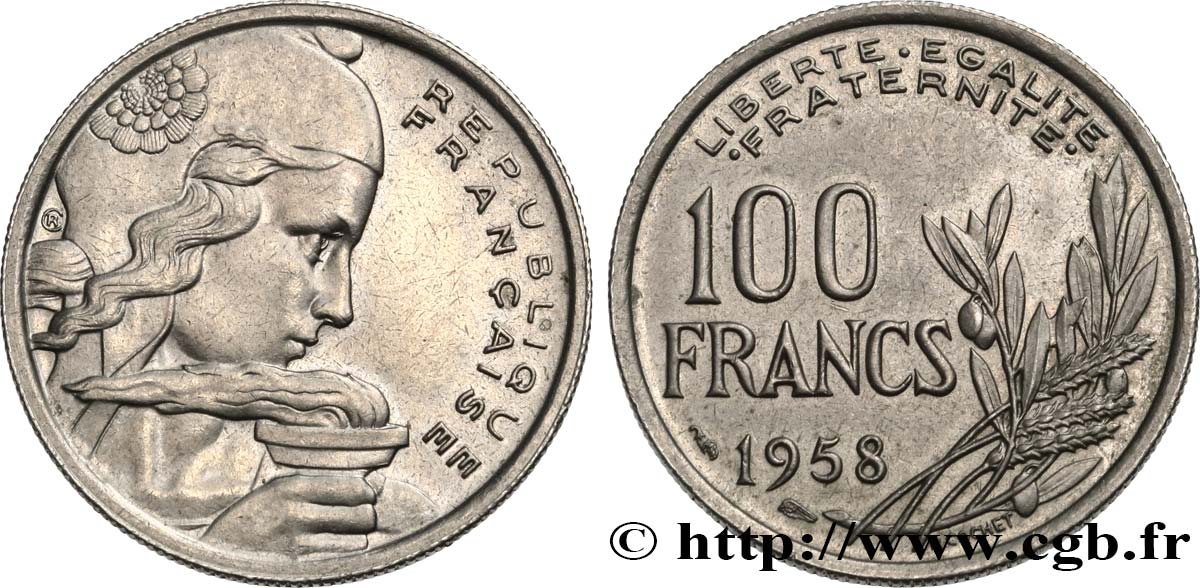 100 francs Cochet 1958  F.450/12 EBC 
