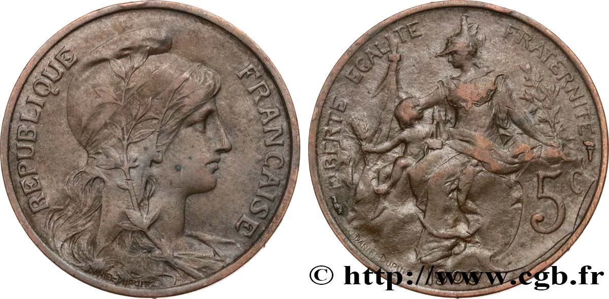 5 centimes Daniel-Dupuis 1906  F.119/16 S35 