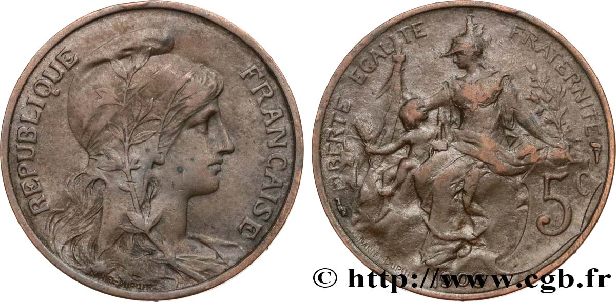 5 centimes Daniel-Dupuis 1906  F.119/16 TB35 