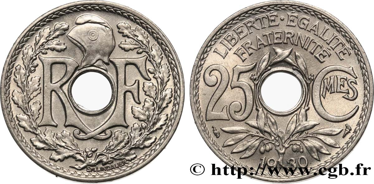 25 centimes Lindauer 1930  F.171/14 VZ58 