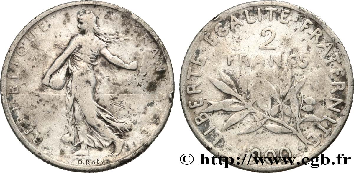 2 francs Semeuse 1900  F.266/4 TB15 