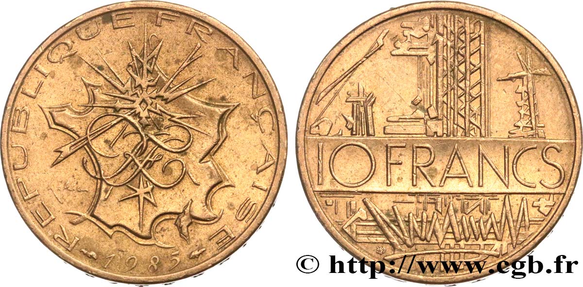 10 francs Mathieu 1985 Pessac F.365/13 XF45 