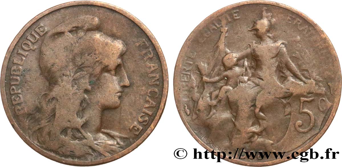 5 centimes Daniel-Dupuis 1903  F.119/13 MB15 