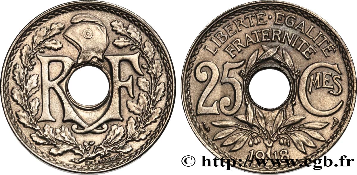 25 centimes Lindauer 1918  F.171/2 VZ 