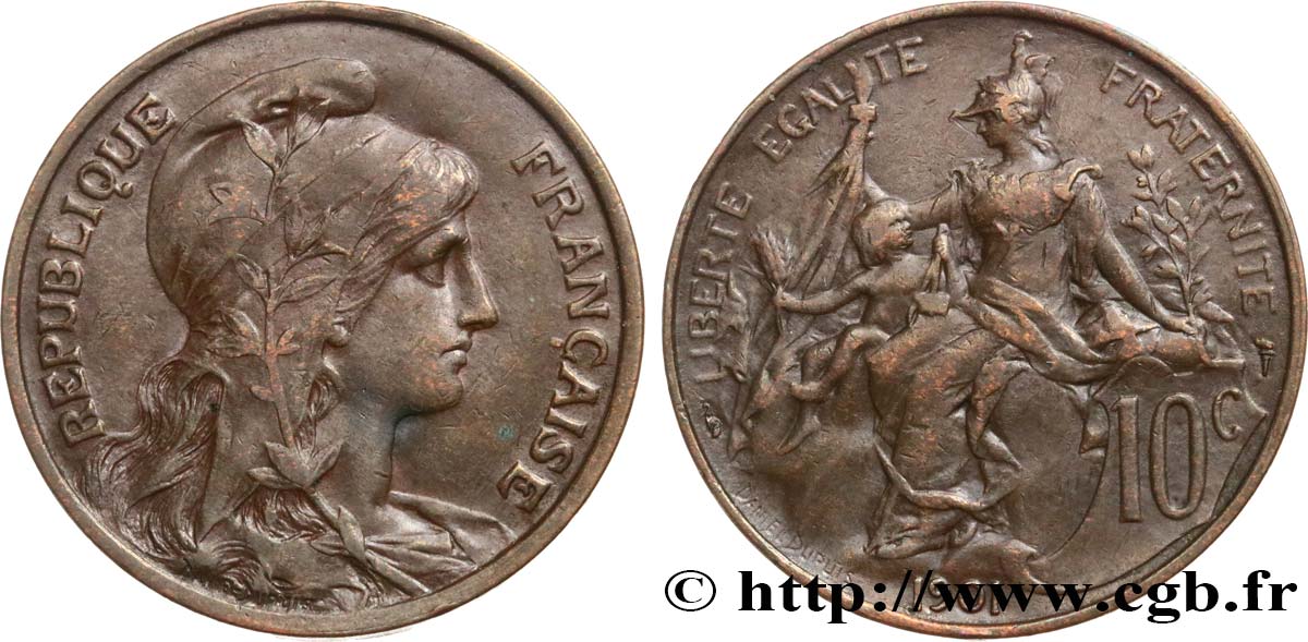 10 centimes Daniel-Dupuis 1901  F.136/10 BB40 