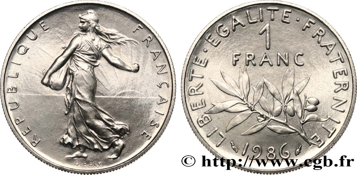 1 franc Semeuse, nickel 1986 Pessac F.226/31 ST 