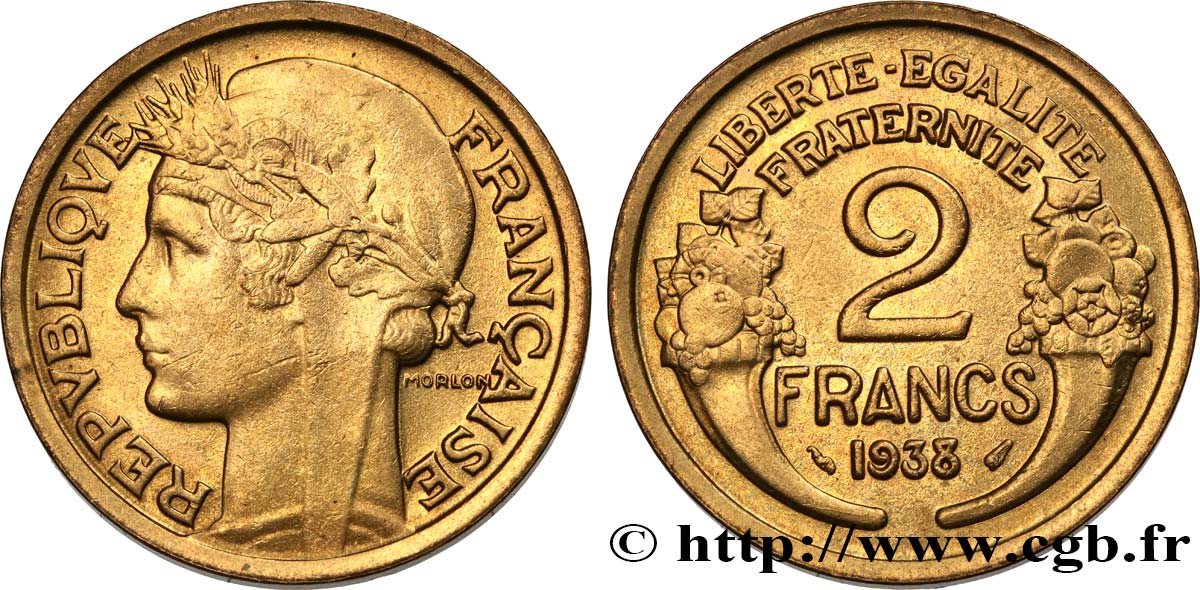 2 francs Morlon 1938  F.268/11 TTB+ 