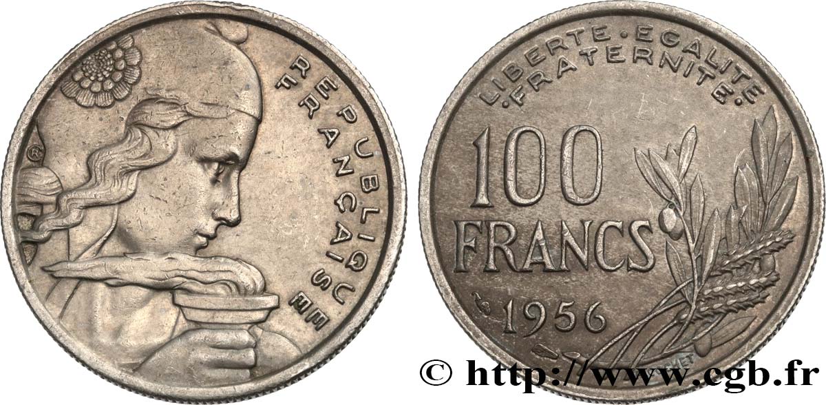 100 francs Cochet 1956  F.450/8 TTB45 