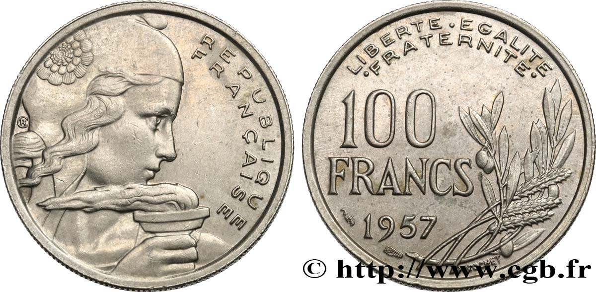 100 francs Cochet 1957  F.450/10 TTB50 