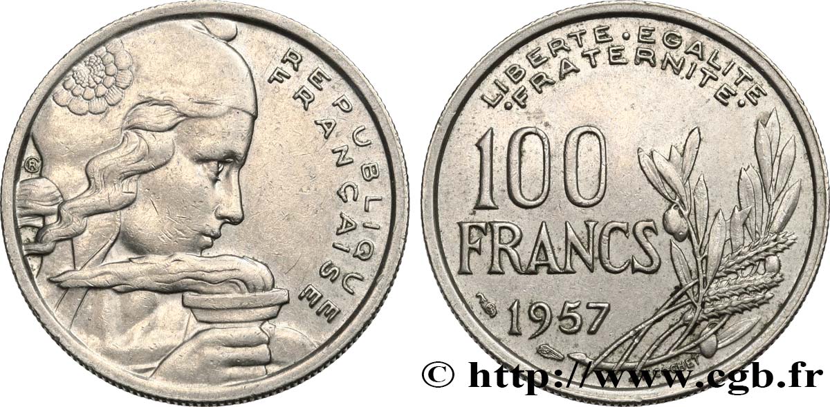 100 francs Cochet 1957  F.450/10 MBC 