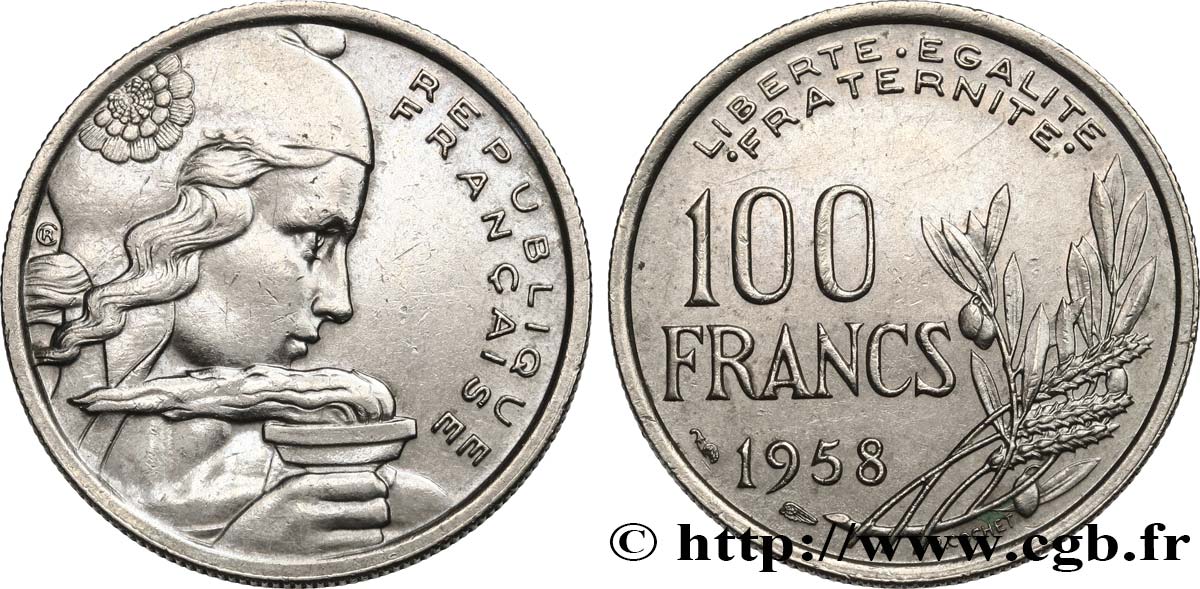 100 francs Cochet 1958  F.450/12 MBC+ 