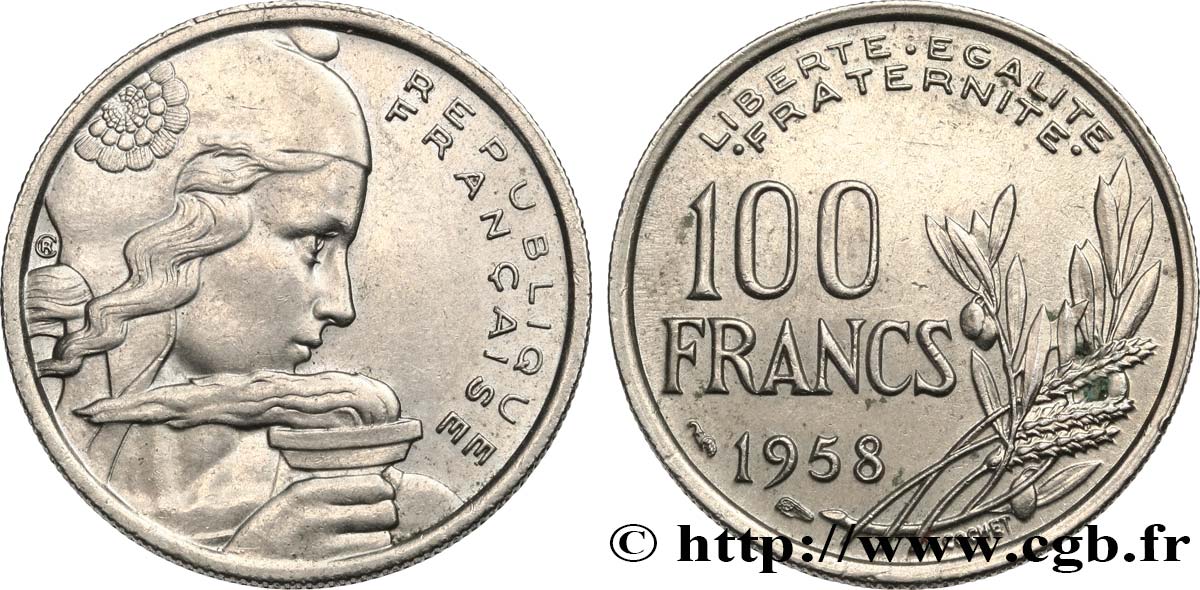 100 francs Cochet 1958  F.450/12 TTB+ 
