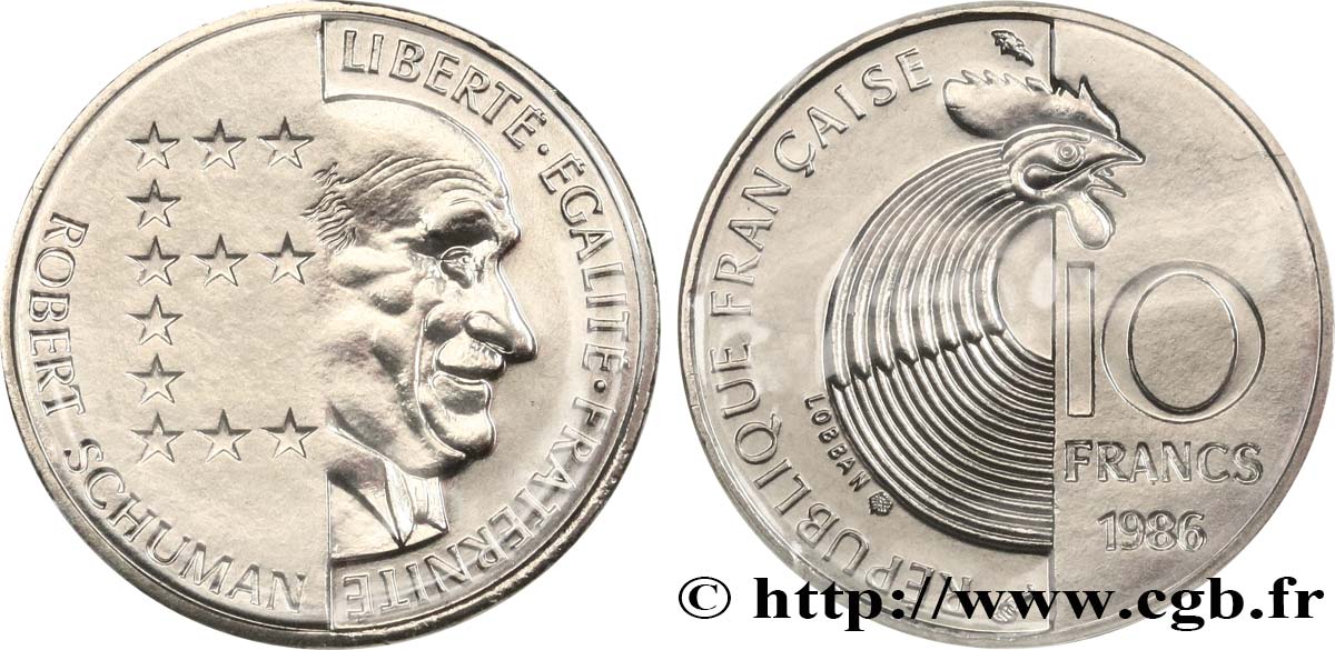 10 francs Robert Schuman 1986 Pessac F.374/2 ST 