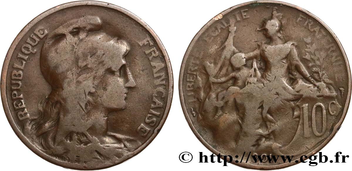 10 centimes Daniel-Dupuis 1901  F.136/10 RC 
