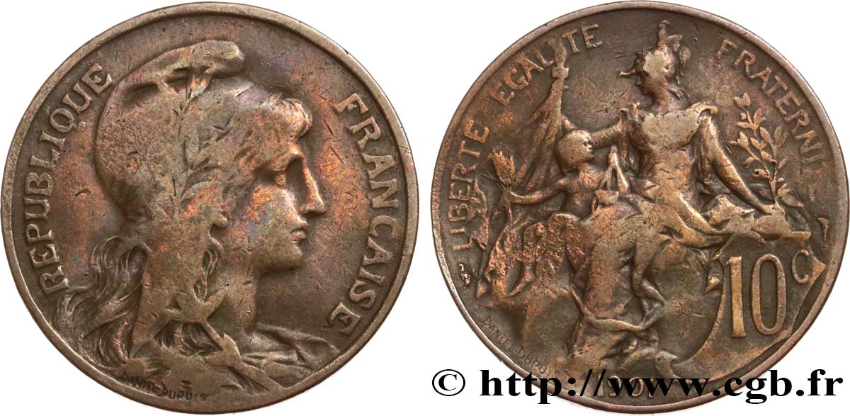 10 centimes Daniel-Dupuis 1901  F.136/10 SGE12 