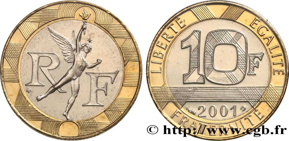 10 francs Génie de la Bastille 2001 Pessac F.375/18 MS 