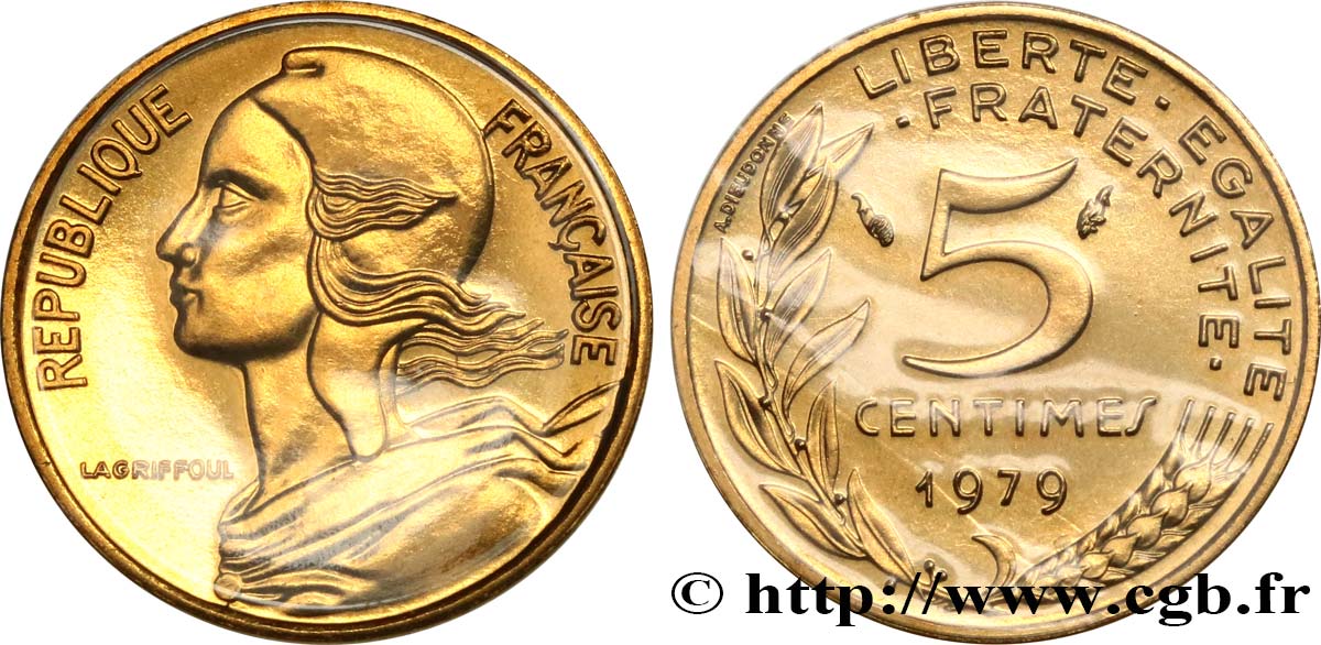 5 centimes Marianne 1979 Pessac F.125/15 FDC 