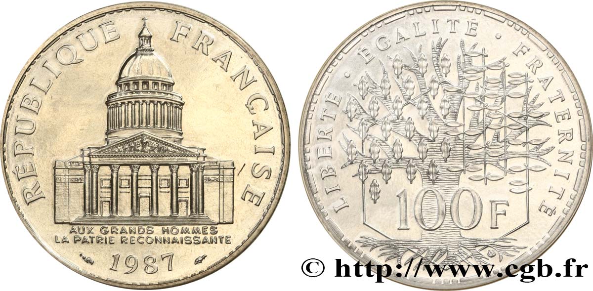 100 francs Panthéon 1987  F.451/7 ST 