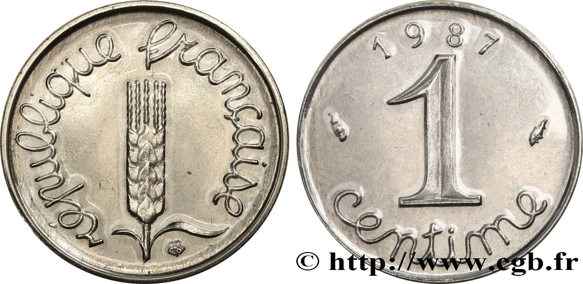 1 centime Épi 1987 Pessac F.106/44 ST 