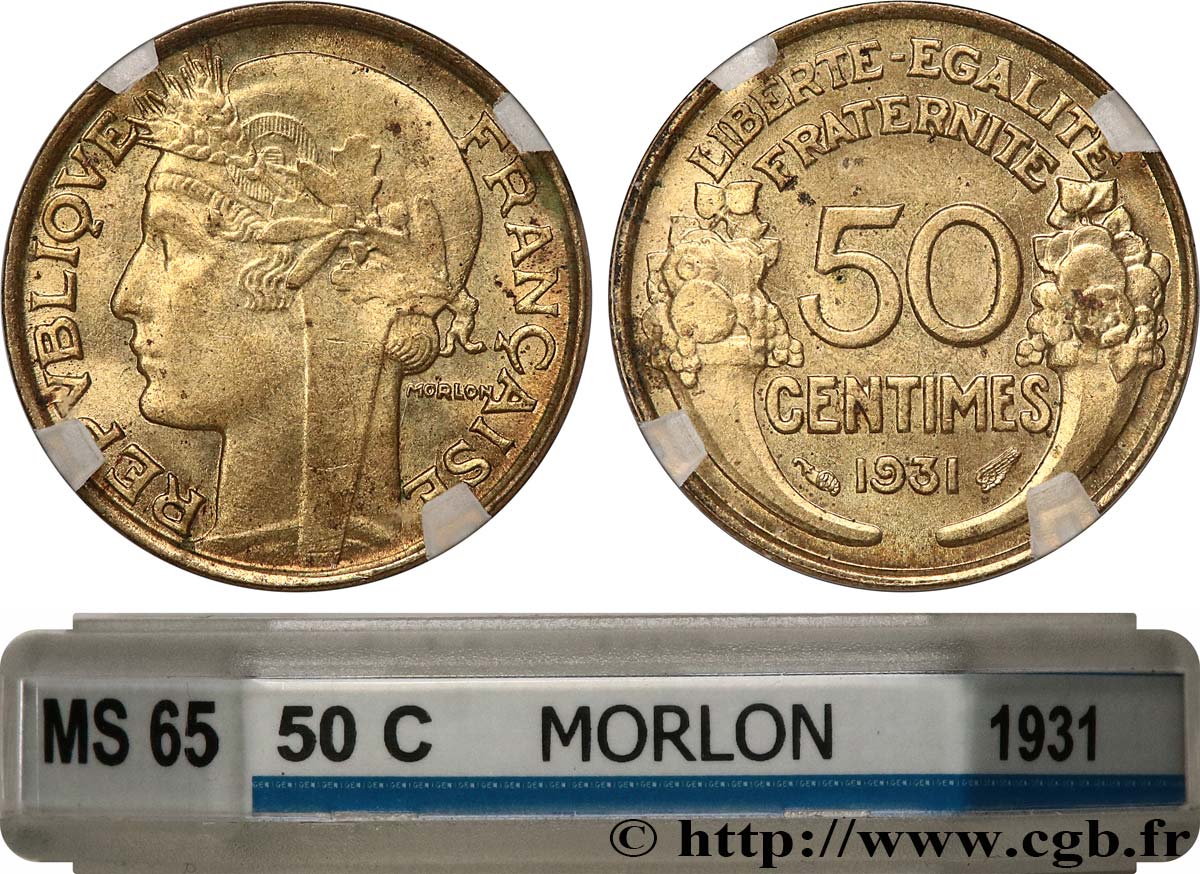 50 centimes Morlon, avec raisin sans fruit 1931  F.192/4 FDC65 GENI
