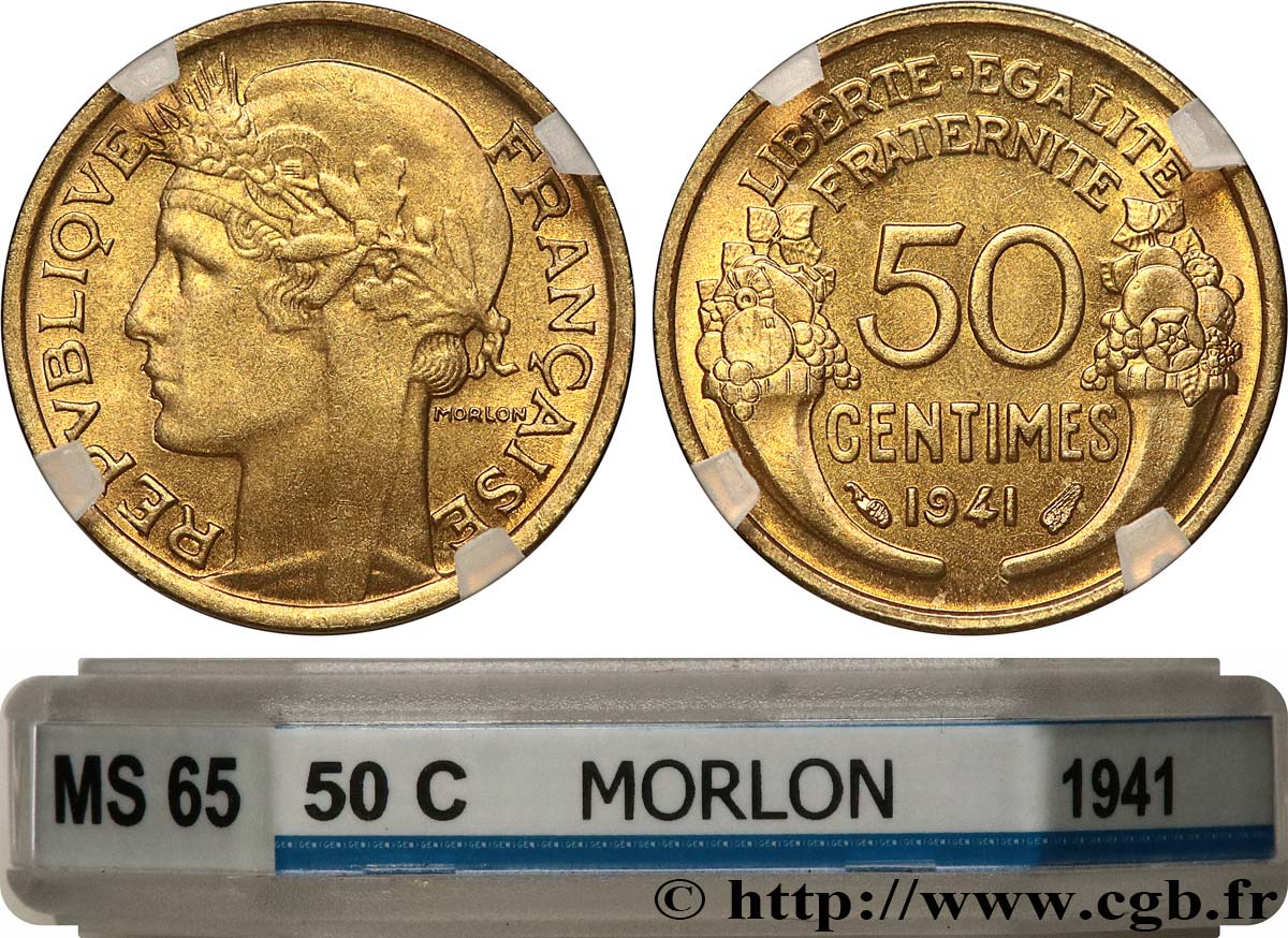 50 centimes Morlon 1941  F.192/18 FDC65 GENI