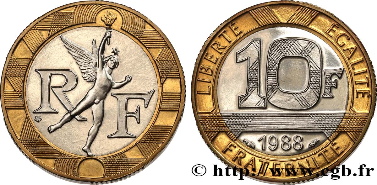 10 francs Génie de la Bastille 1988 Pessac F.375/2 FDC 