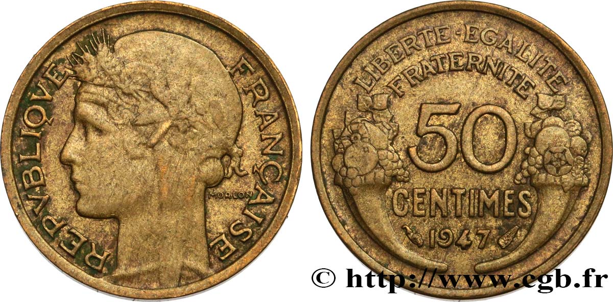 50 centimes Morlon 1947 Paris F.192/19 VF35 