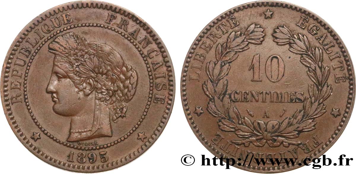 10 centimes Cérès 1895 Paris F.135/40 BC35 