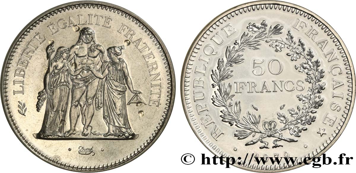 Valeur Pièce 50 Francs Argent Hercule 1979