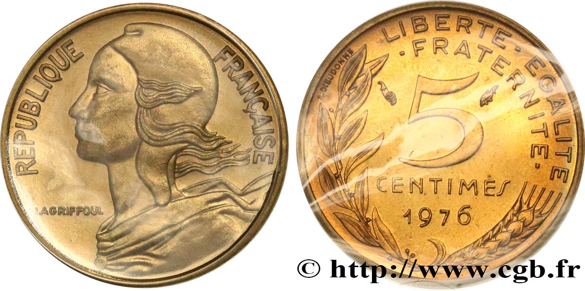 5 centimes Marianne 1976 Pessac F.125/12 MS 