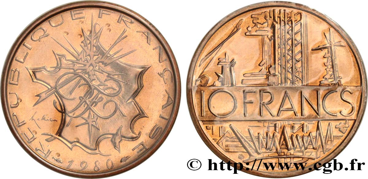 10 francs Mathieu 1980  F.365/8 FDC 