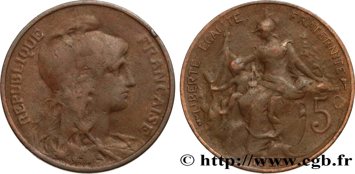 5 centimes Daniel-Dupuis 1920  F.119/31 VF20 