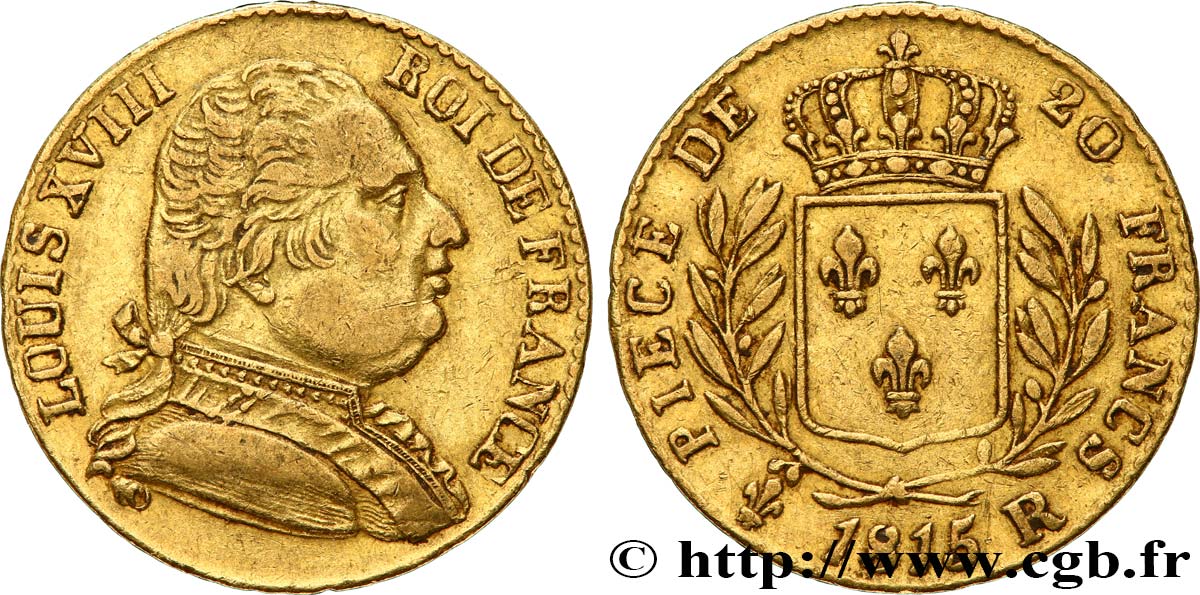 20 francs or Londres 1815 Londres F.518/1 MBC40 