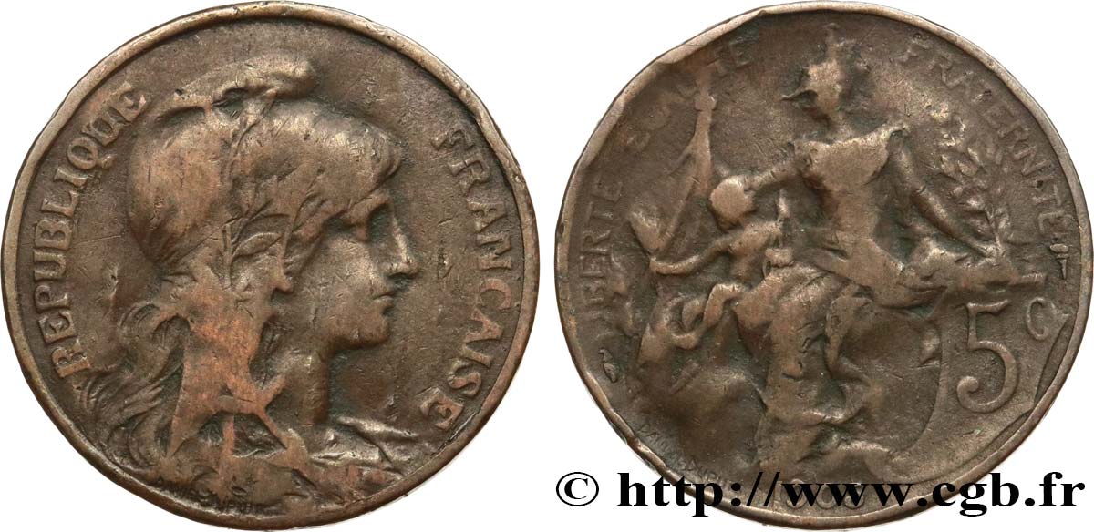 5 centimes Daniel-Dupuis 1905  F.119/15 SGE12 