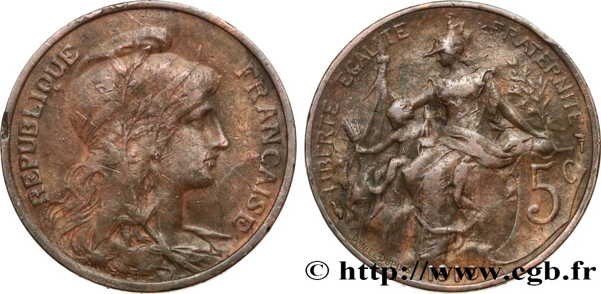 5 centimes Daniel-Dupuis 1910  F.119/22 BC 
