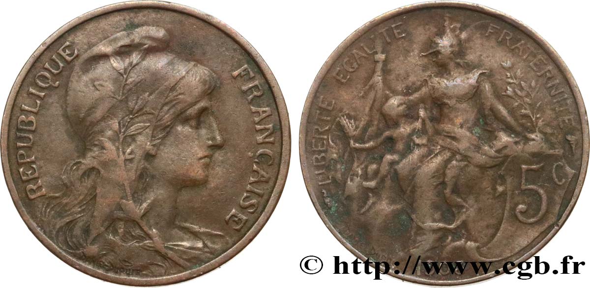 5 centimes Daniel-Dupuis 1903  F.119/13 VF20 