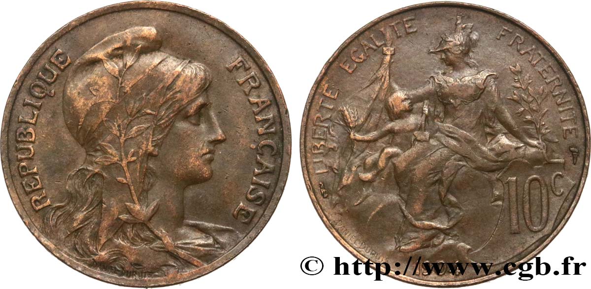 10 centimes Daniel-Dupuis 1904  F.136/13 TTB40 