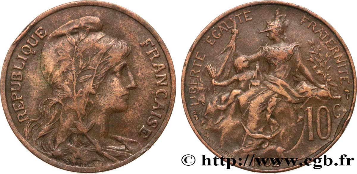 10 centimes Daniel-Dupuis 1902  F.136/11 TB35 