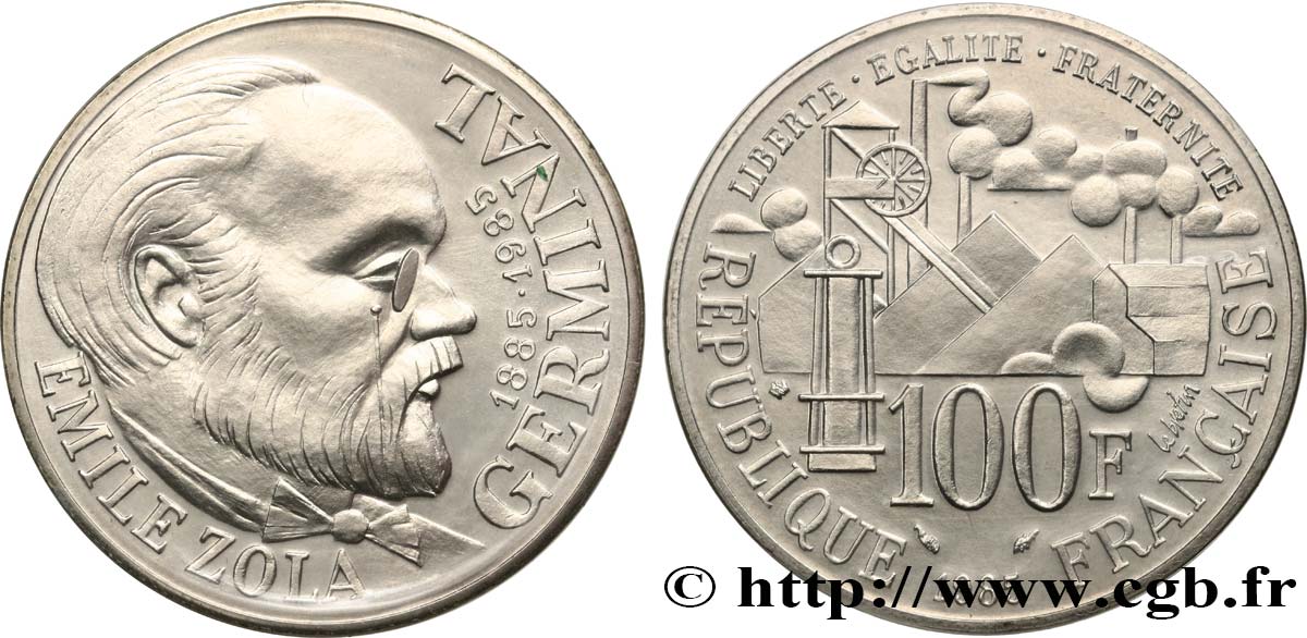 100 francs Émile Zola 1985  F.453/2 FDC 