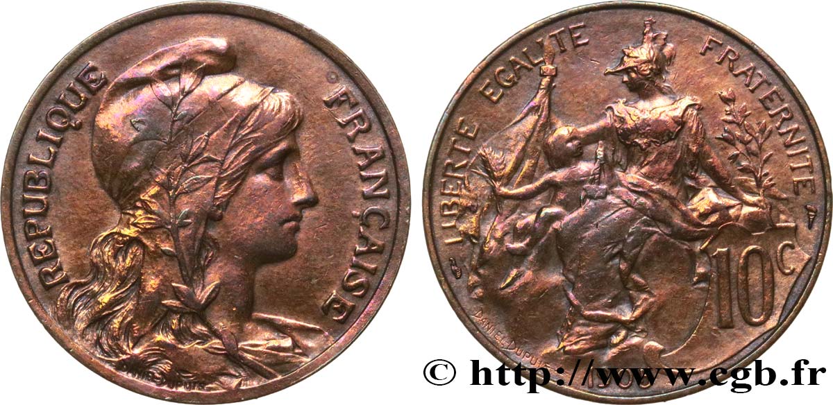 10 centimes Daniel-Dupuis 1905  F.136/14 SS 