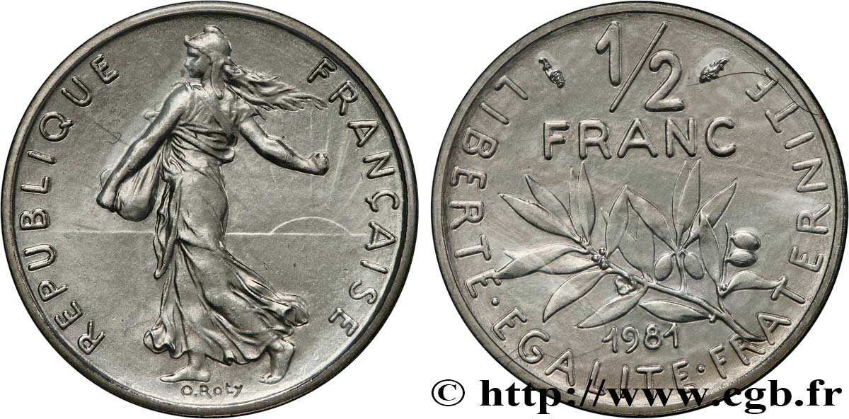 1/2 franc Semeuse 1981 Pessac F.198/20 FDC 