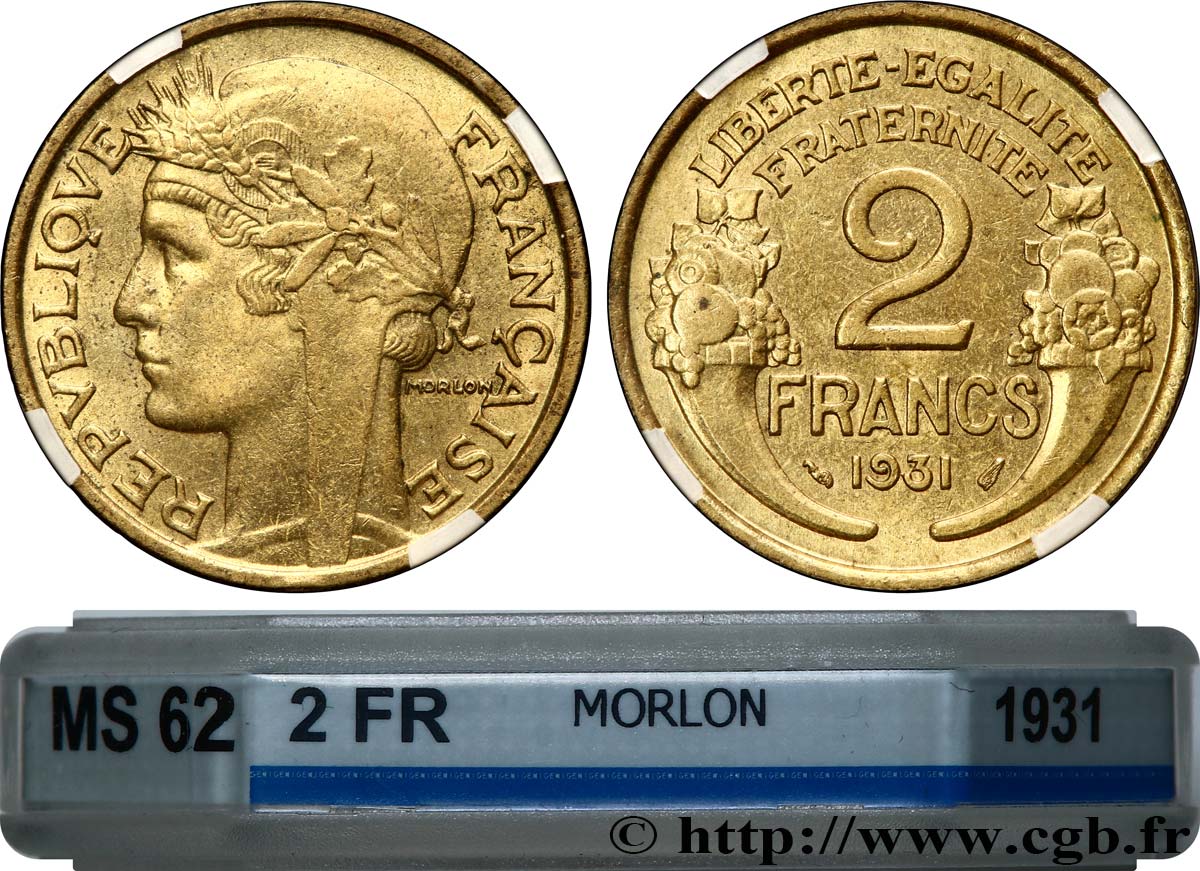 2 francs Morlon 1931  F.268/2 SPL62 GENI