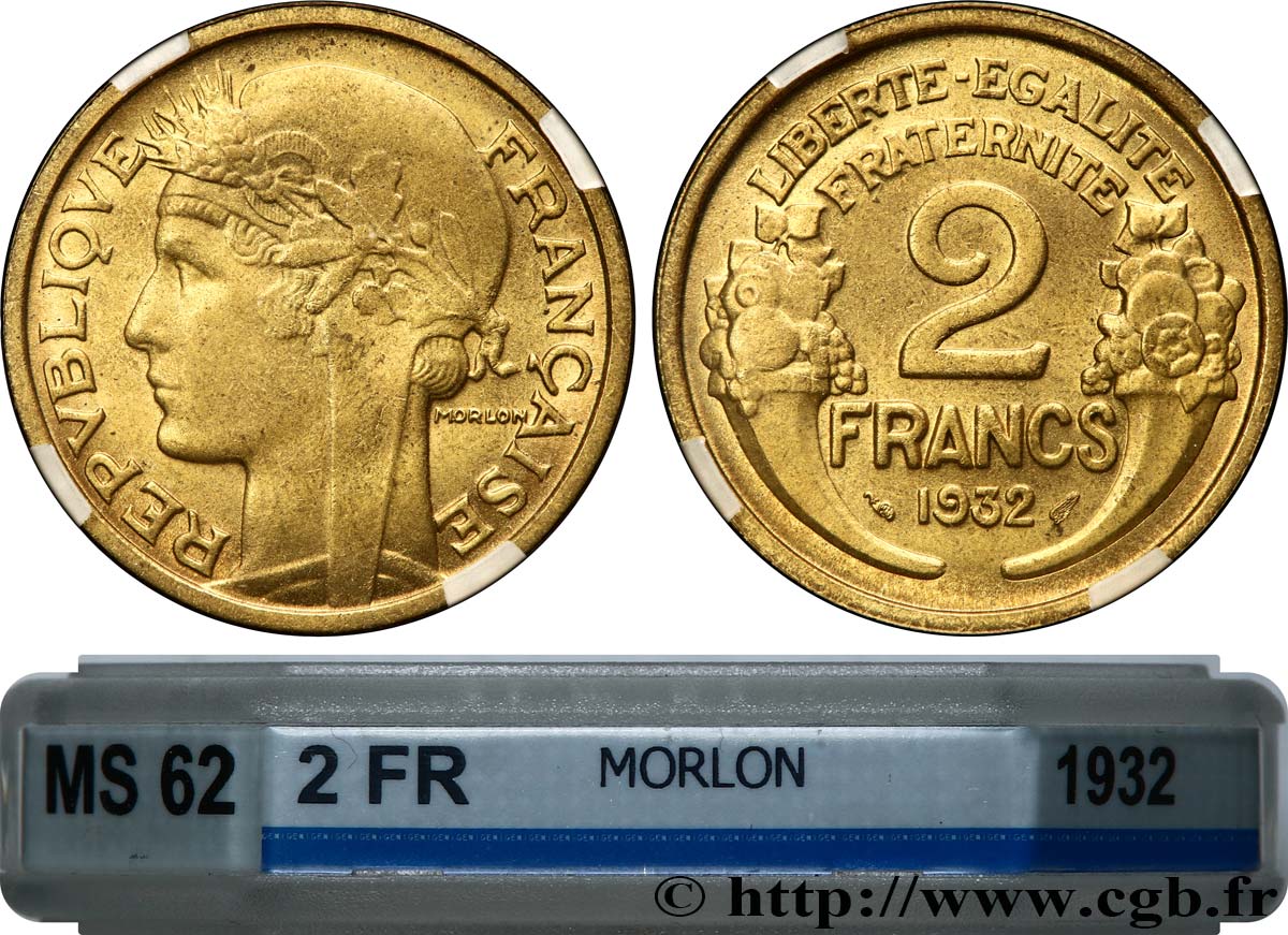 2 francs Morlon 1932  F.268/3 SPL62 GENI
