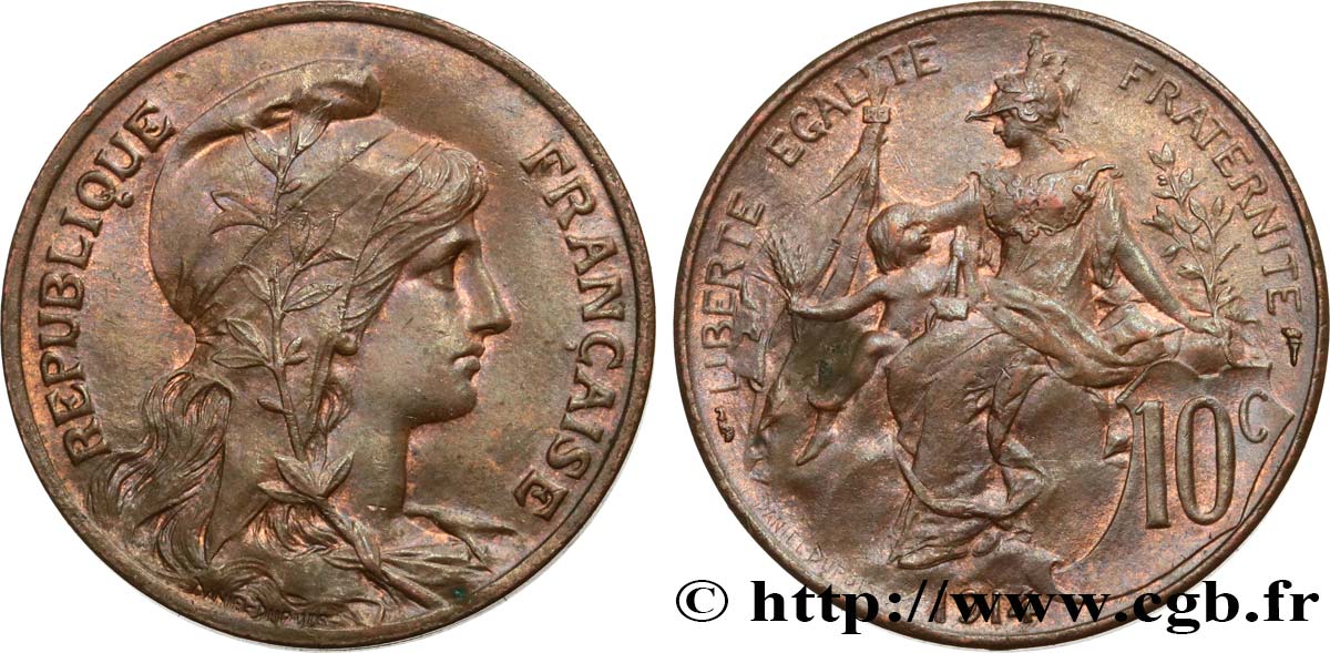 10 centimes Daniel-Dupuis 1914  F.136/23 TTB45 