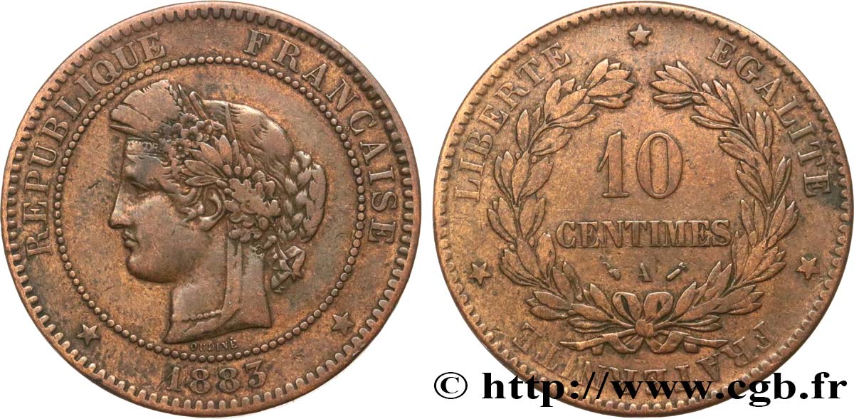 10 centimes Cérès 1883 Paris F.135/27 MB20 