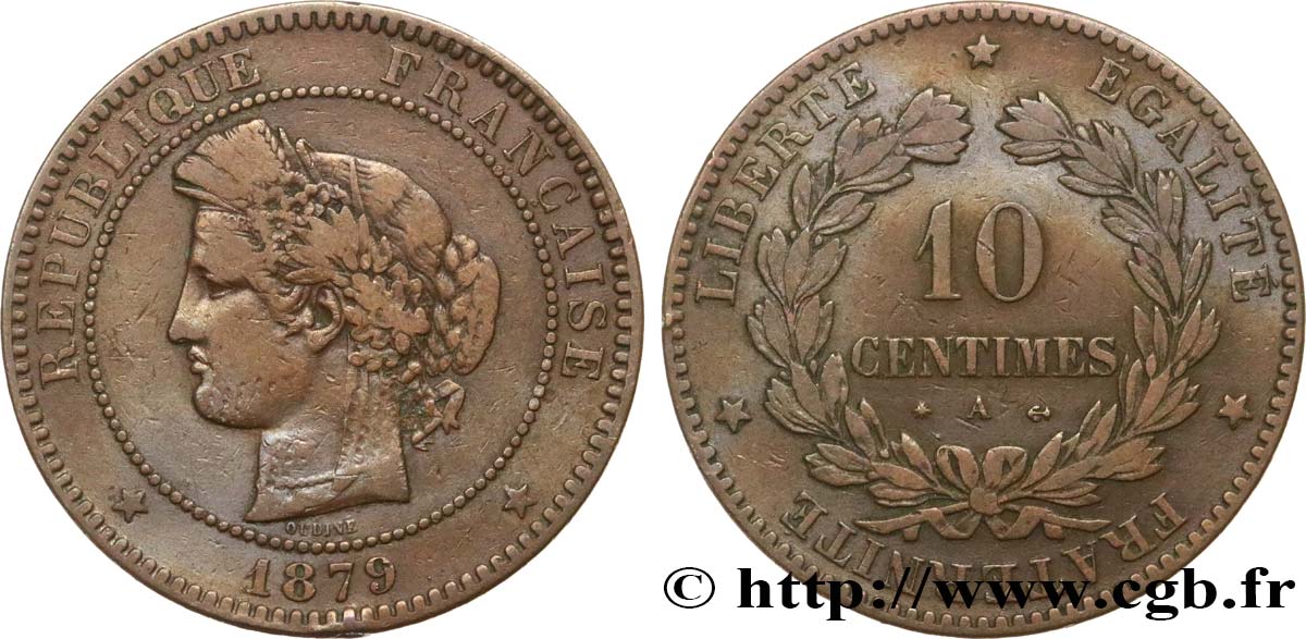 10 centimes Cérès 1879 Paris F.135/22 S20 