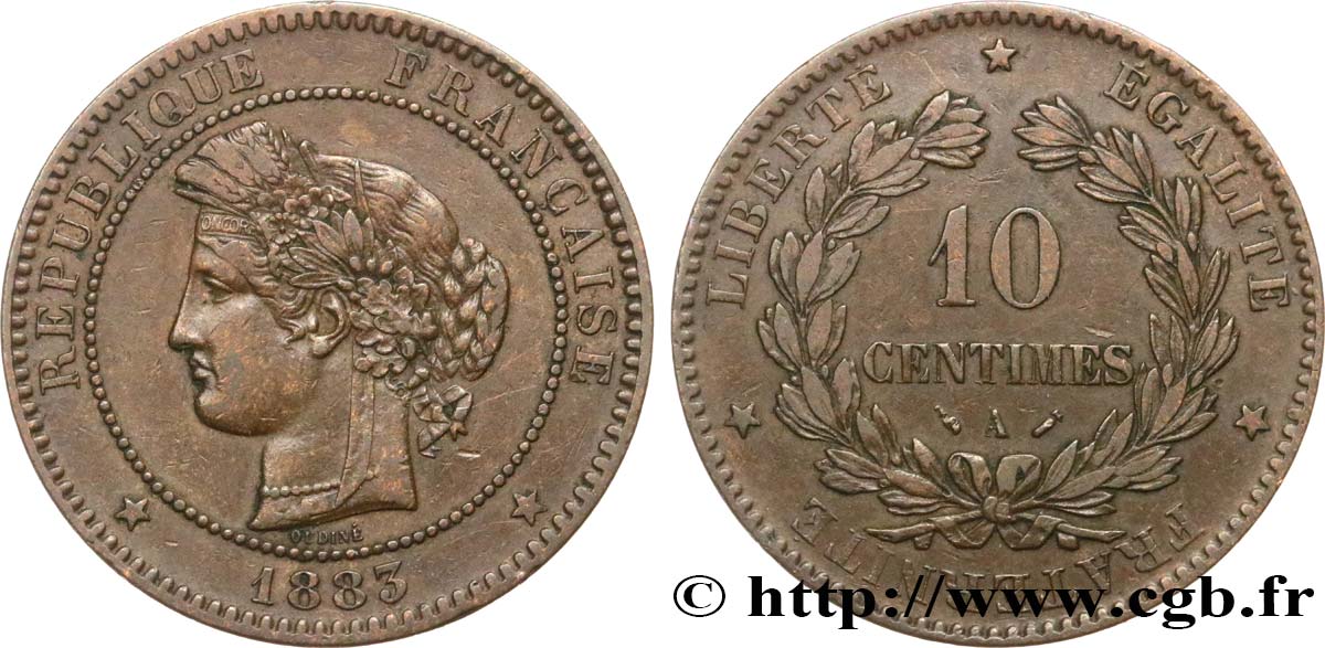 10 centimes Cérès 1883 Paris F.135/27 BC35 